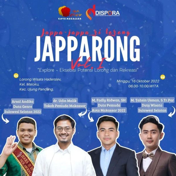 Dispora Makassar Ajak Masyarakat Jappa-Jappa ri Lorong, Explore Potensi Lorong Wisata – MakassarKota