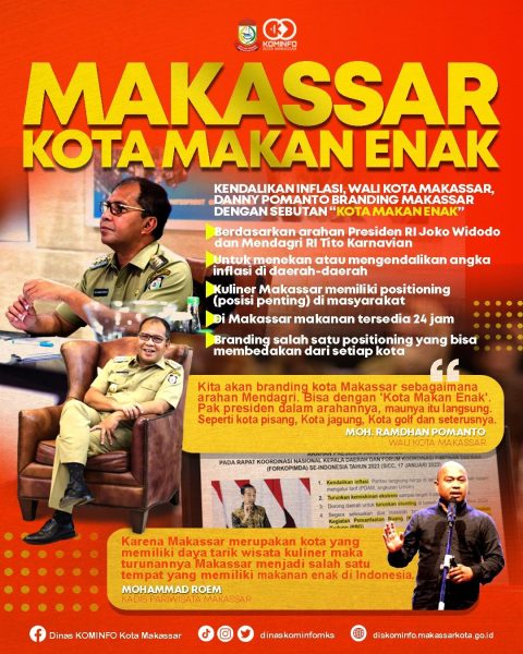 Danny Pomanto Launching Makassar Kota Makan Enak, Ini Daftar Kuliner yang Recommended – MakassarKota