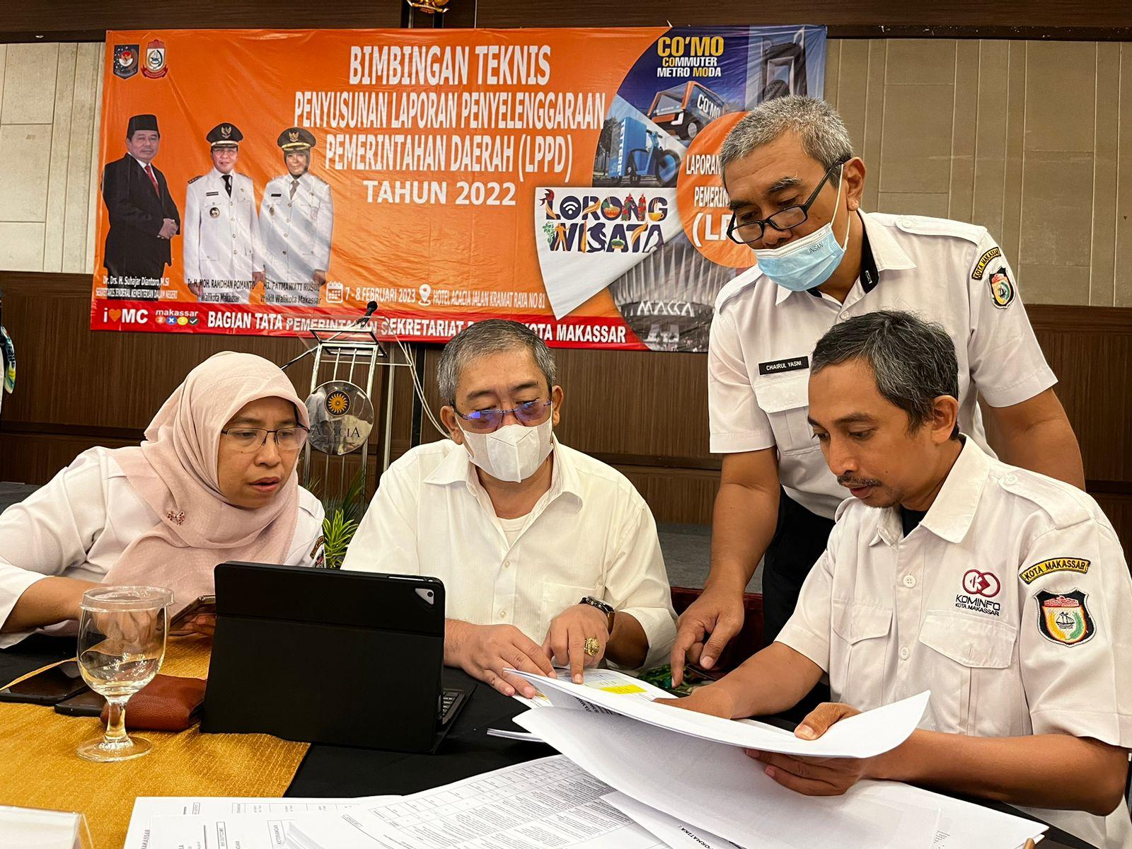 Tapem Libatkan Kemendagri RI Beri Pendampingan Langsung OPD Pemkot Makassar Susun LPPD 2022