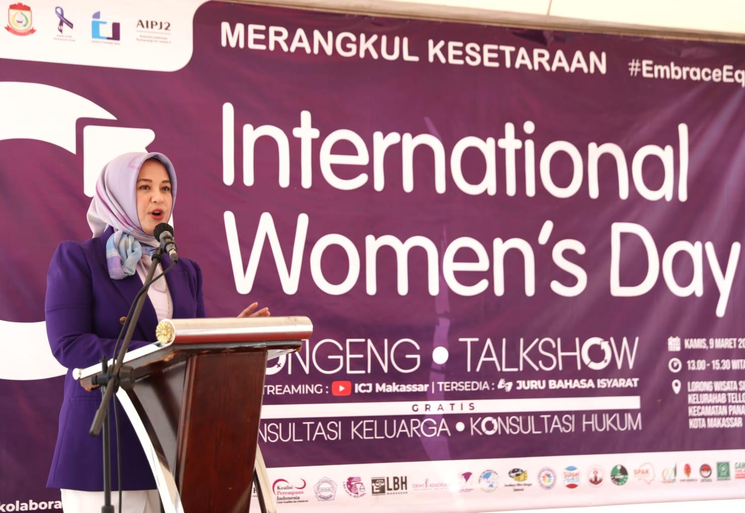 Miliki Tujuan Bersama, Wawali Makassar Sambut Hangat Kehadiran Konjen Australia di Peringatan IWD 2023
