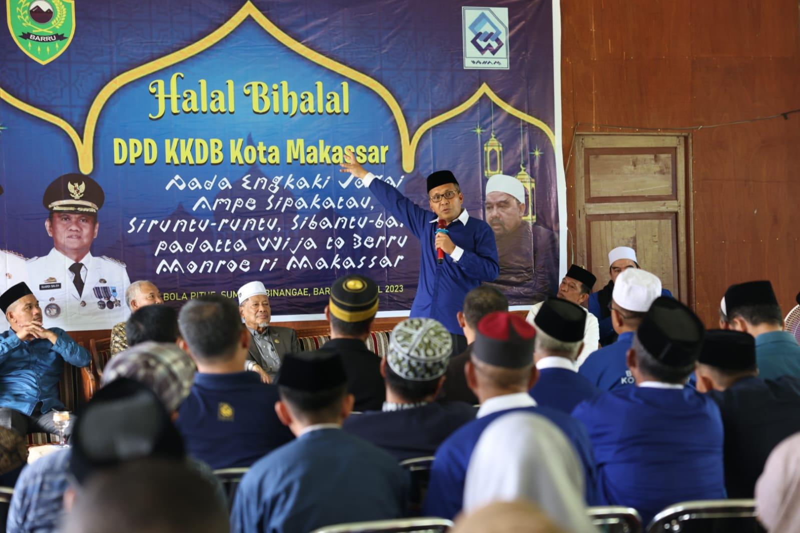 Hadiri Halal Bi Halal KKDB Kota Makassar, Danny Pomanto Ajak Warga Barru Ikuti Program Jagai Anakta'