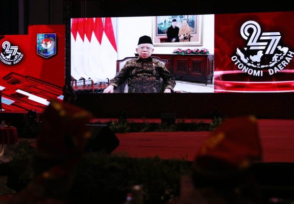 Puncak Hari OTDA XXVII di Makassar, Wapres Ma'ruf Amin Sampaikan Pesan Khusus Lewat Video