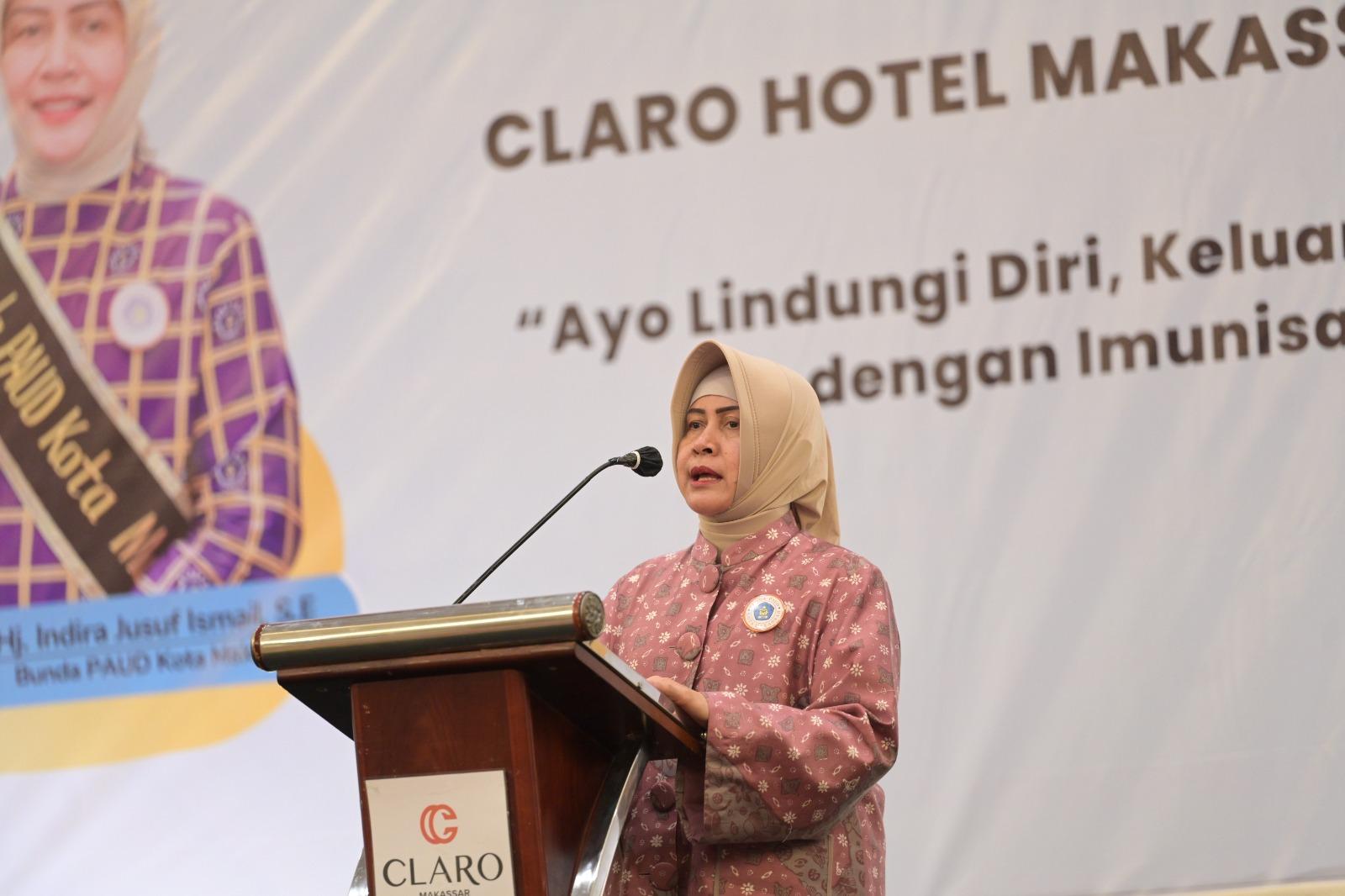 Bunda PAUD Kota Makassar Wisuda Imunisasi 222 Balita se-Kota Makassar