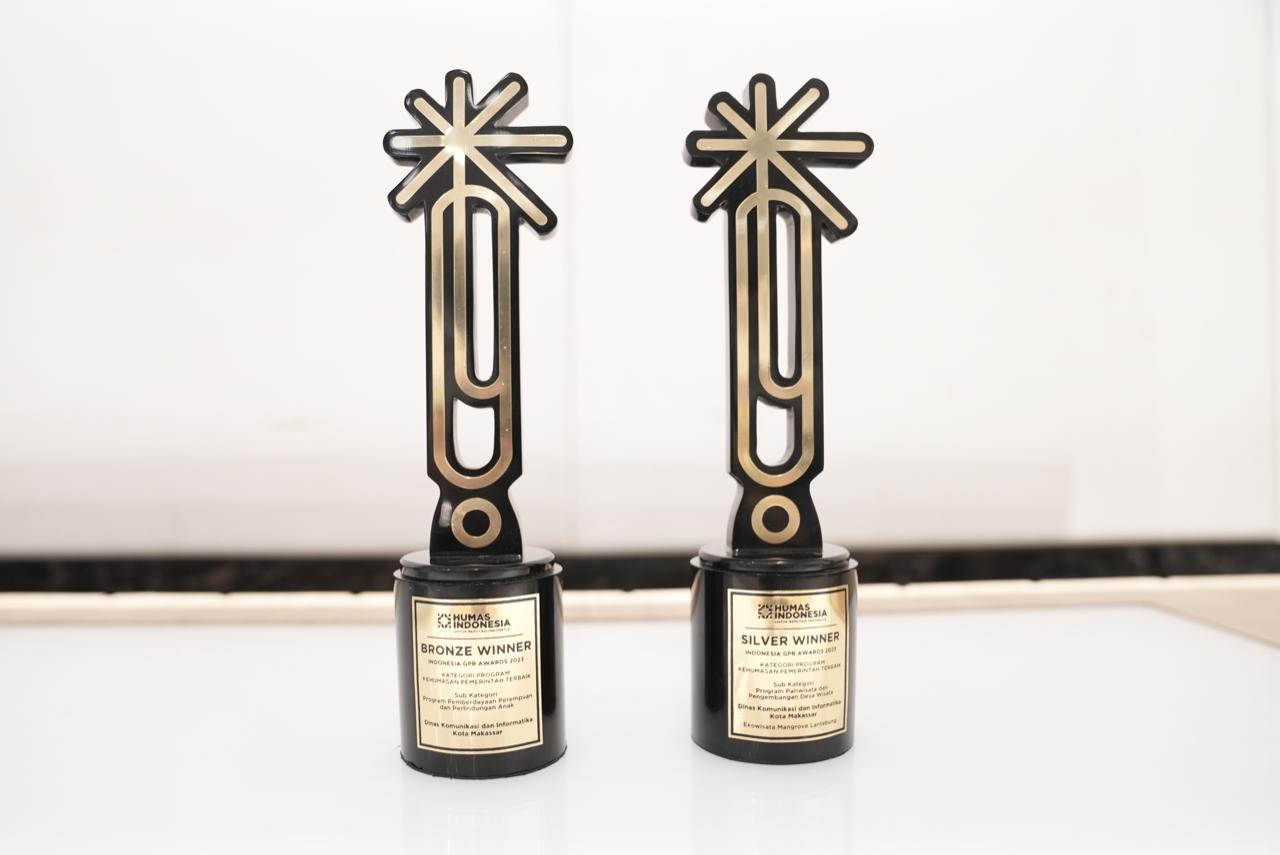 Dinas Komunikasi dan Informatika Makassar Terima Dua Penghargaan dari IGA 2023