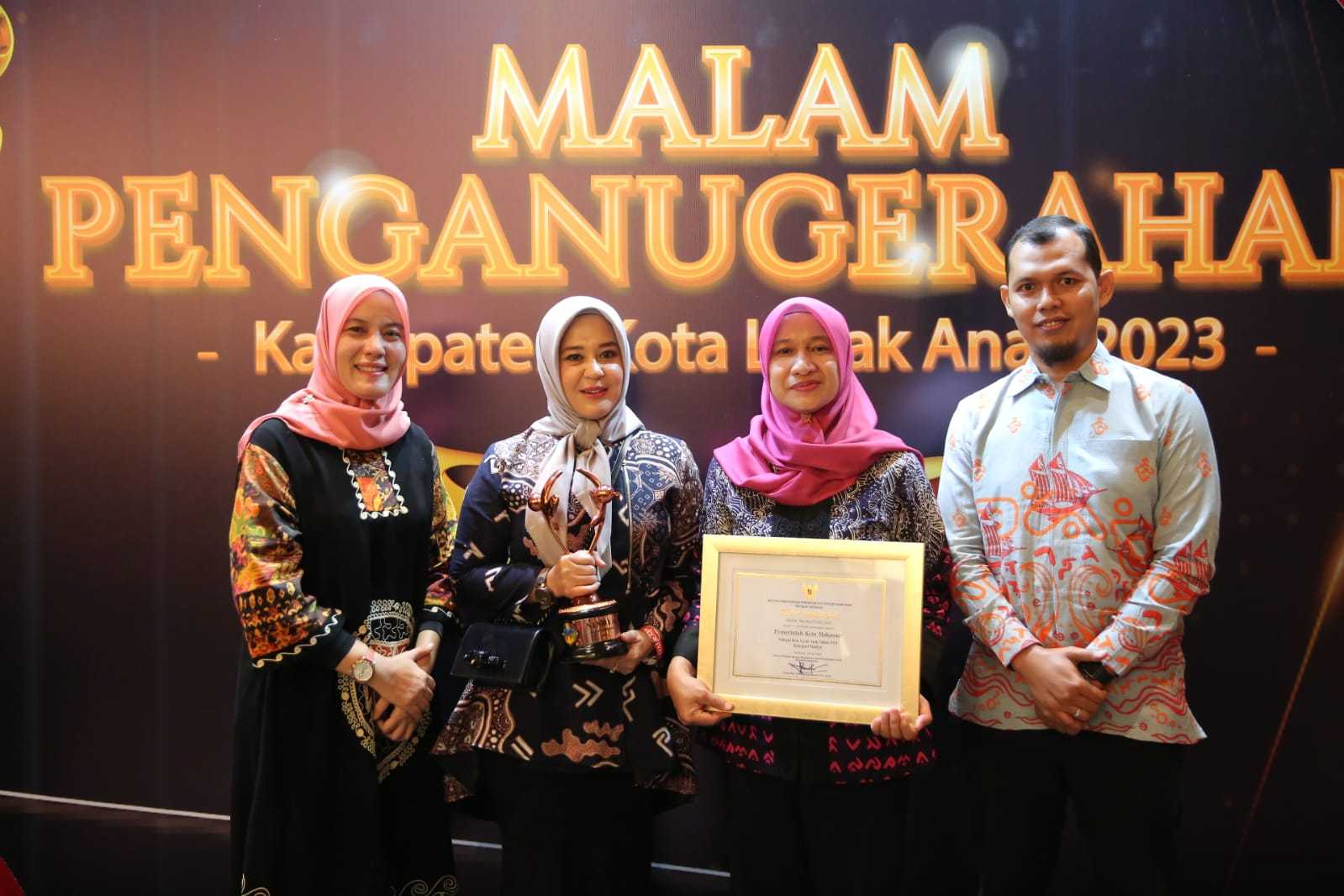 Terima Langsung Penghargaan KLA, Wawali Makassar Harap Tahun Depan Raih Kategori Utama