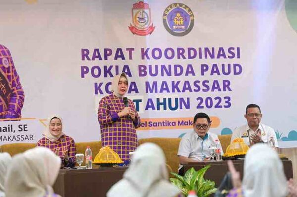 Rakor Pokja Bunda PAUD Kota Makassar, Indira Yusuf Ismail Minta Pengurus Gerak Cepat Penuhi Fasilitas PAUD – MakassarKota